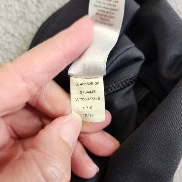 Athleta Pants Womens Small Black Stellar Crop Vented Perforated Side Panels - Picture 12 of 14